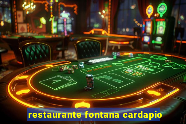 restaurante fontana cardapio